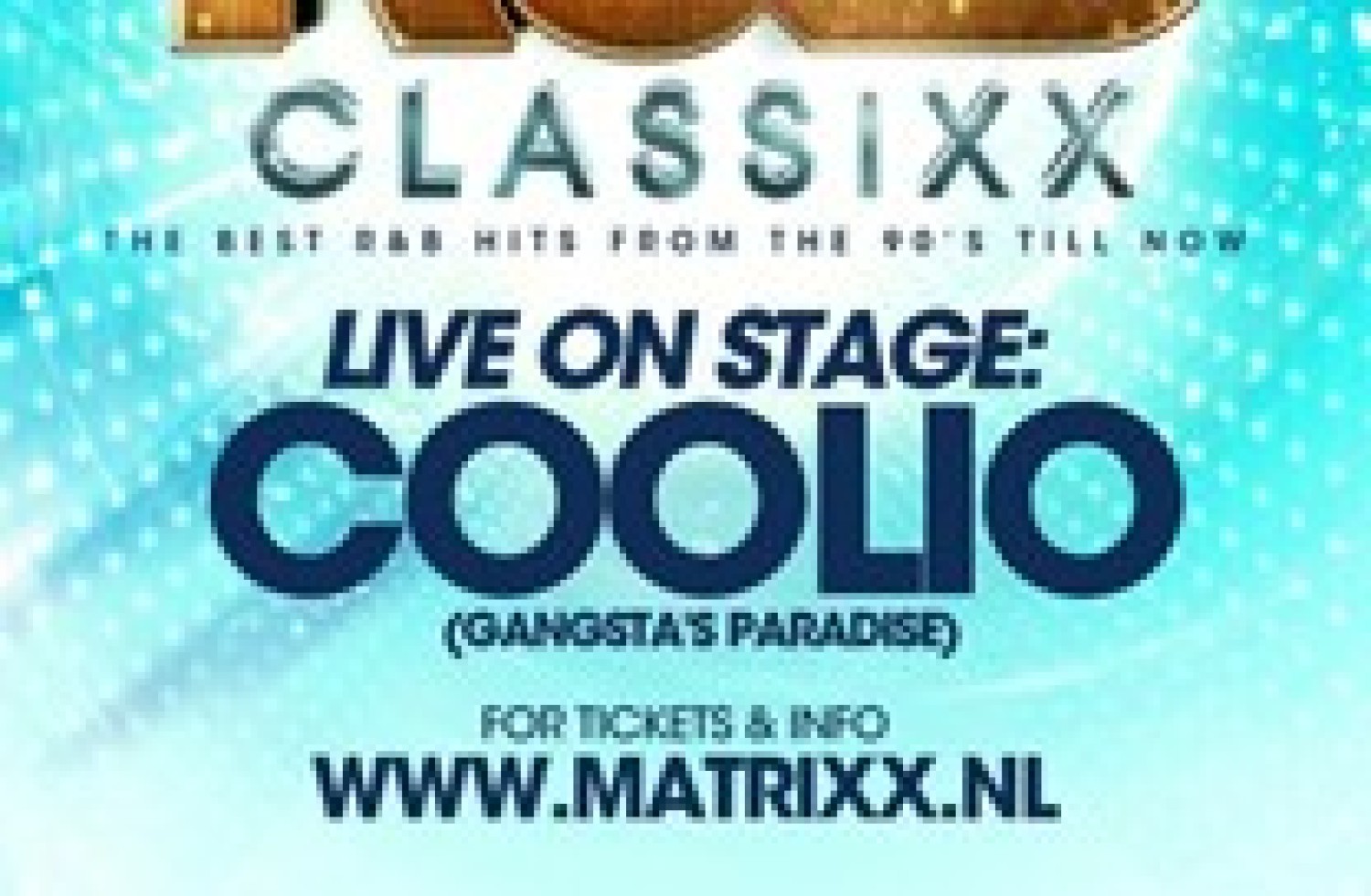Party nieuws: Coolio live tijdens R&B Classixx in Matrixx – 30 November