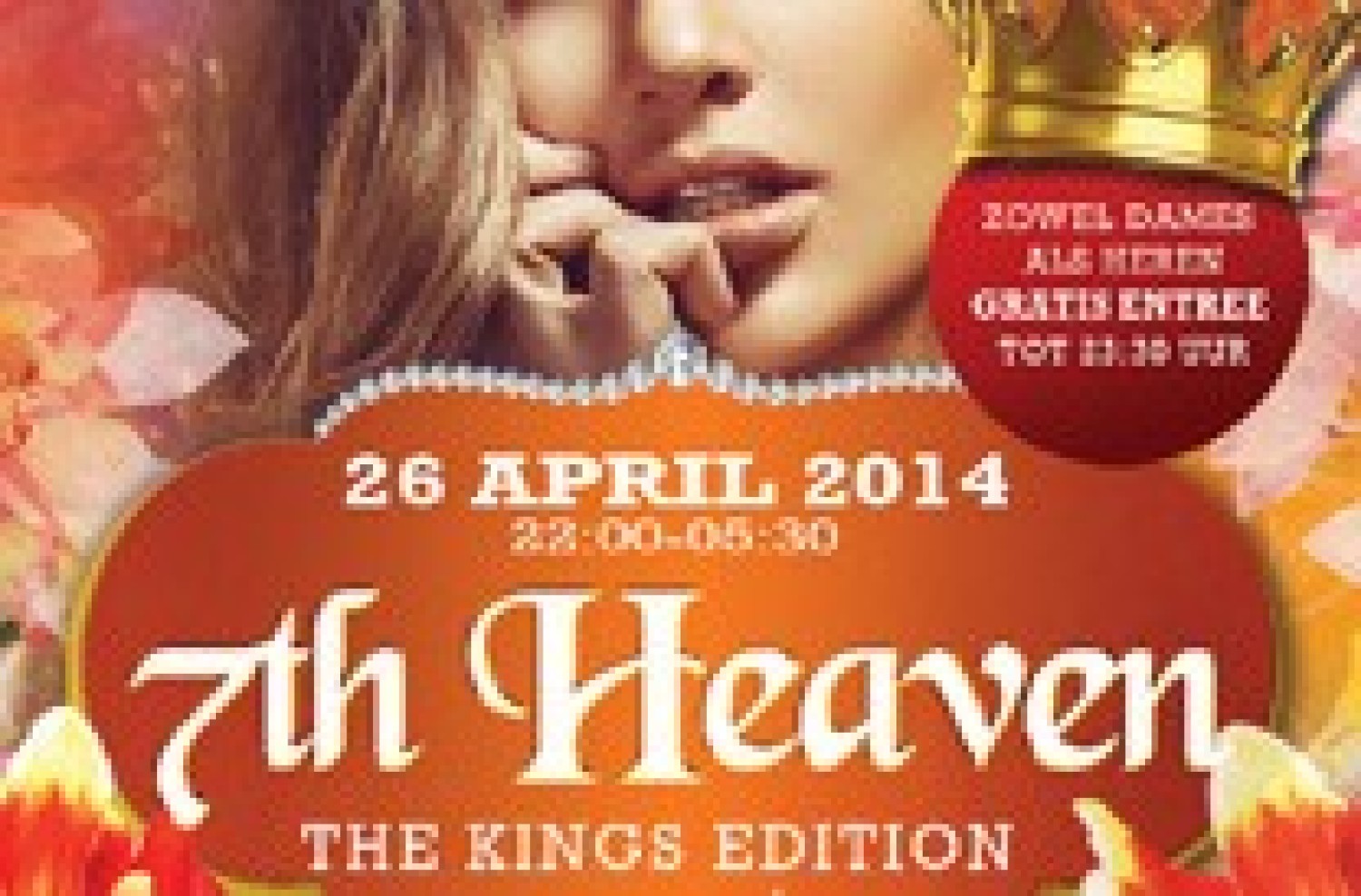 Party nieuws: Gratis entree tot 23:30 tijdens 7th Heaven's Kingsday