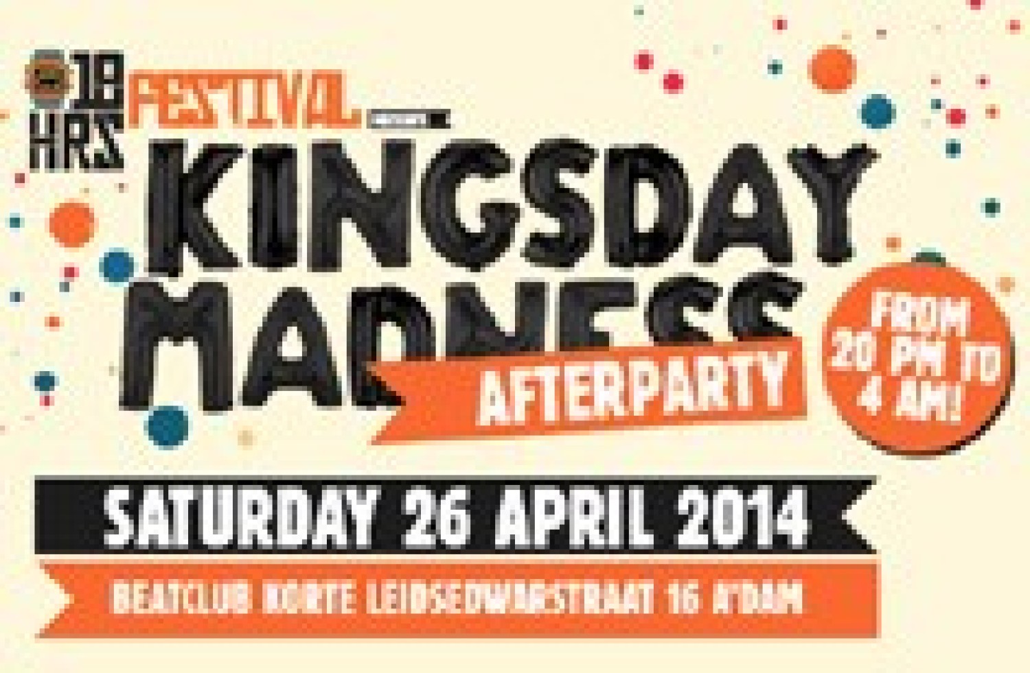 Party nieuws: Kingsday Madness gaat gewoon verder!