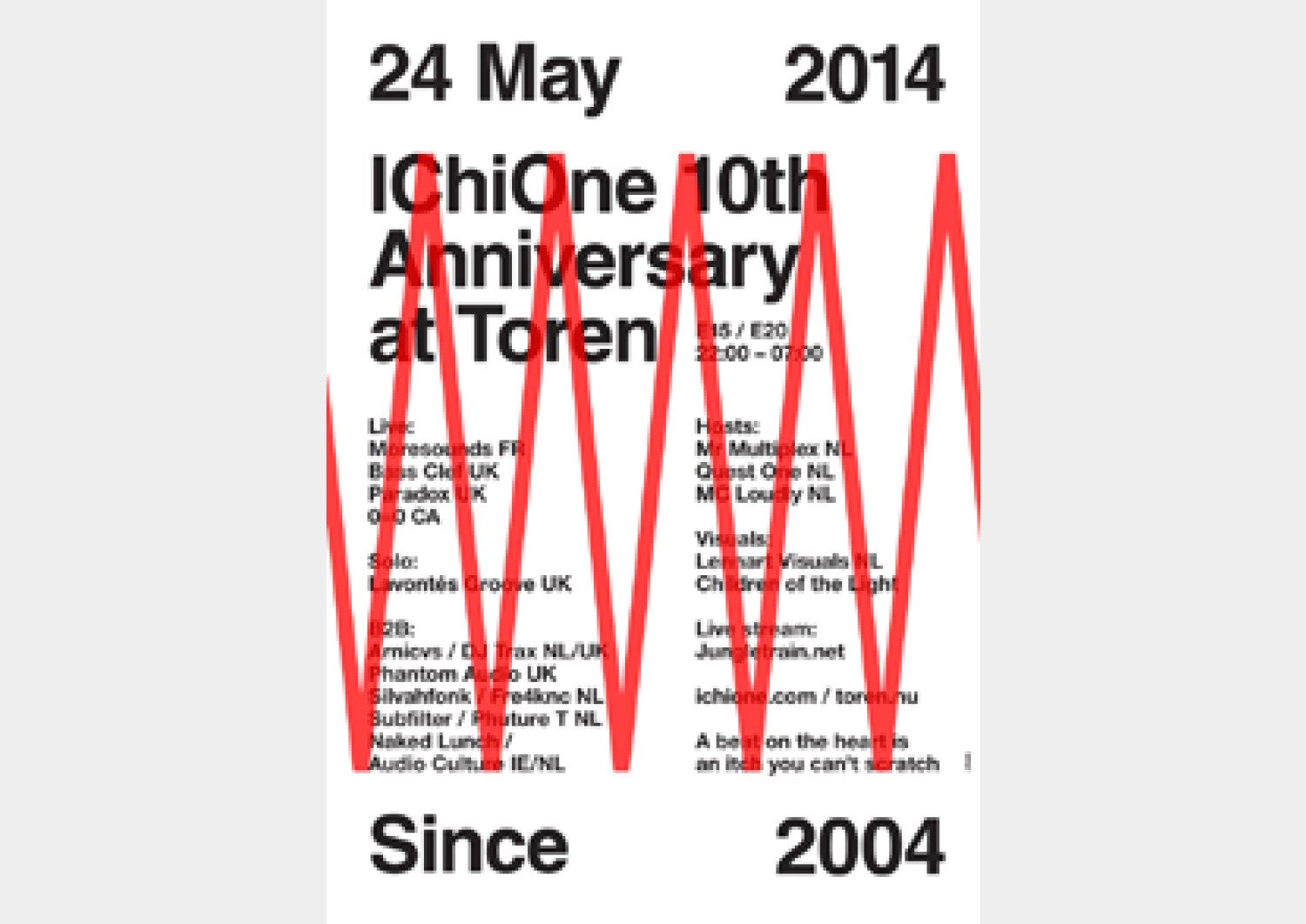 Party nieuws: Tien jaar IChiOne in één heftige nacht in Toren A'dam