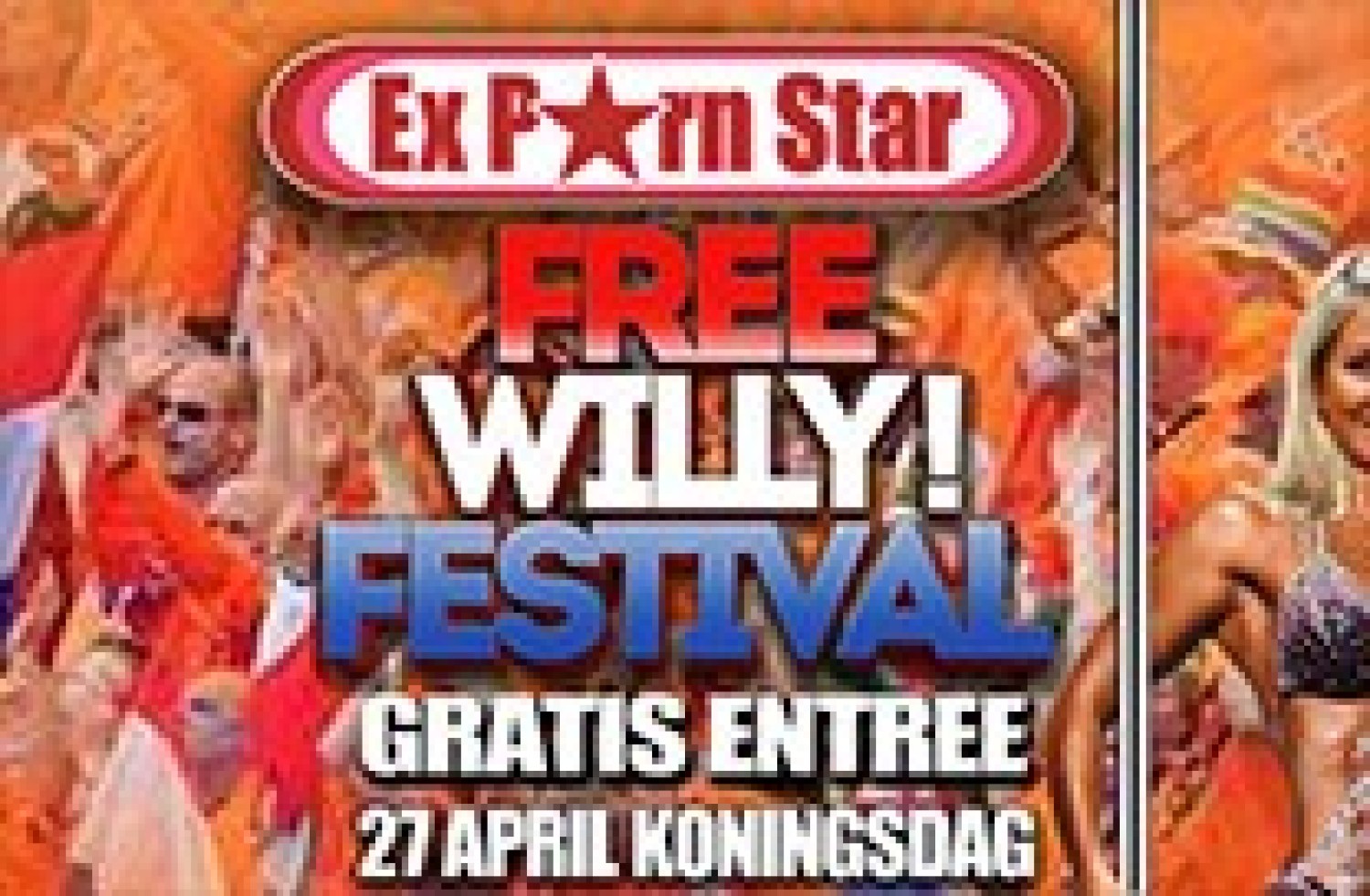 Party nieuws: Expornstar gaat royaal met gratis Free Willy Festival