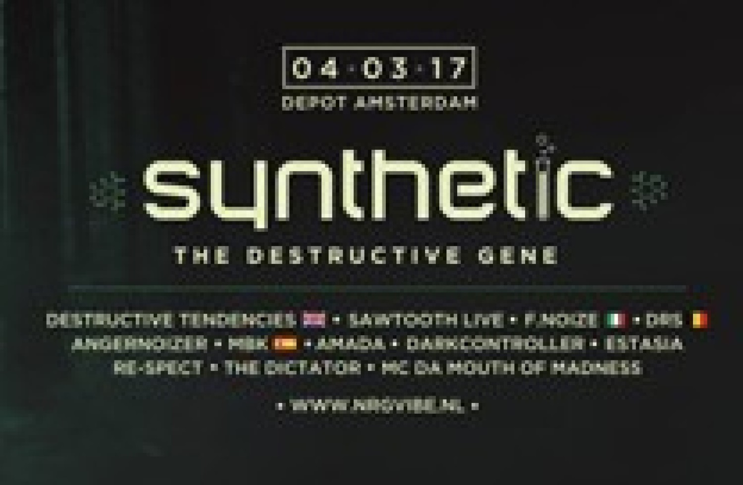 Party nieuws: Synthetic komt met snoeiharde line-up naar Amsterdam