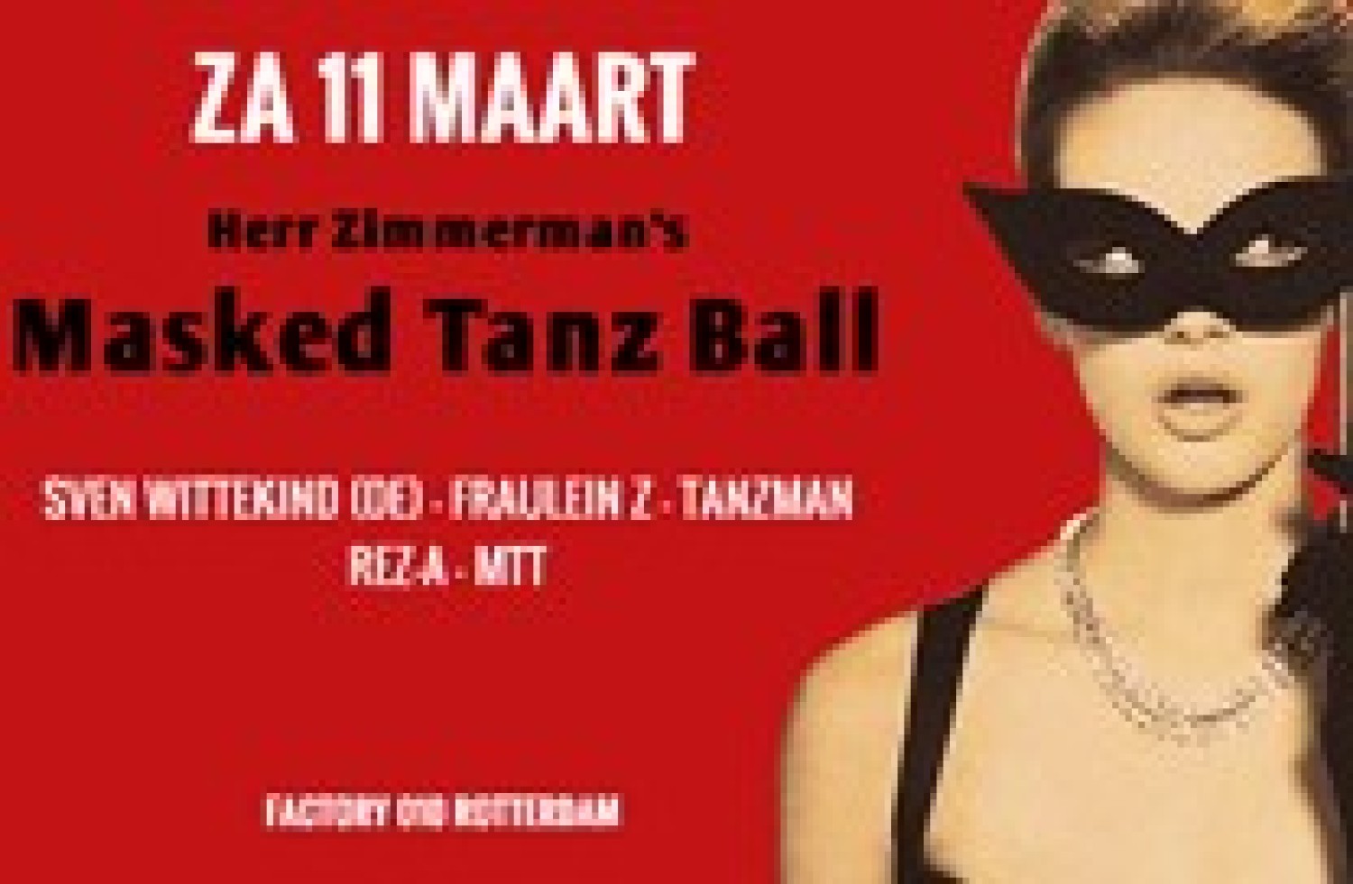 Party nieuws: Herr Zimmerman organiseert gemaskerd techno party