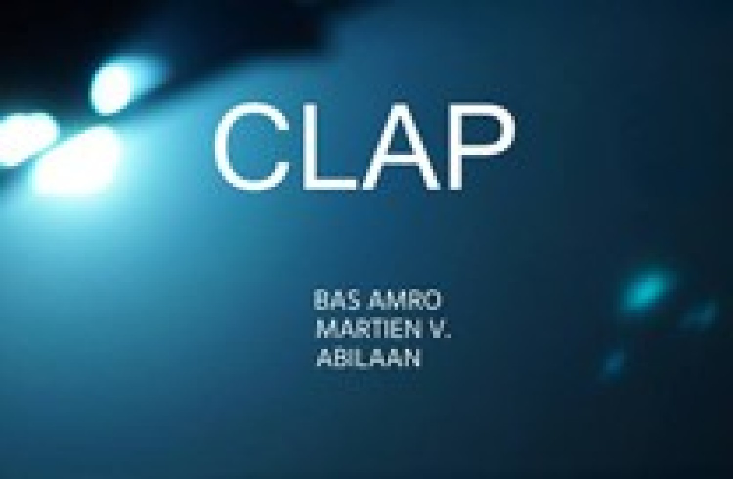 Party nieuws: Donderdag 16 maart: tweede editie CLAP met Bas Amro