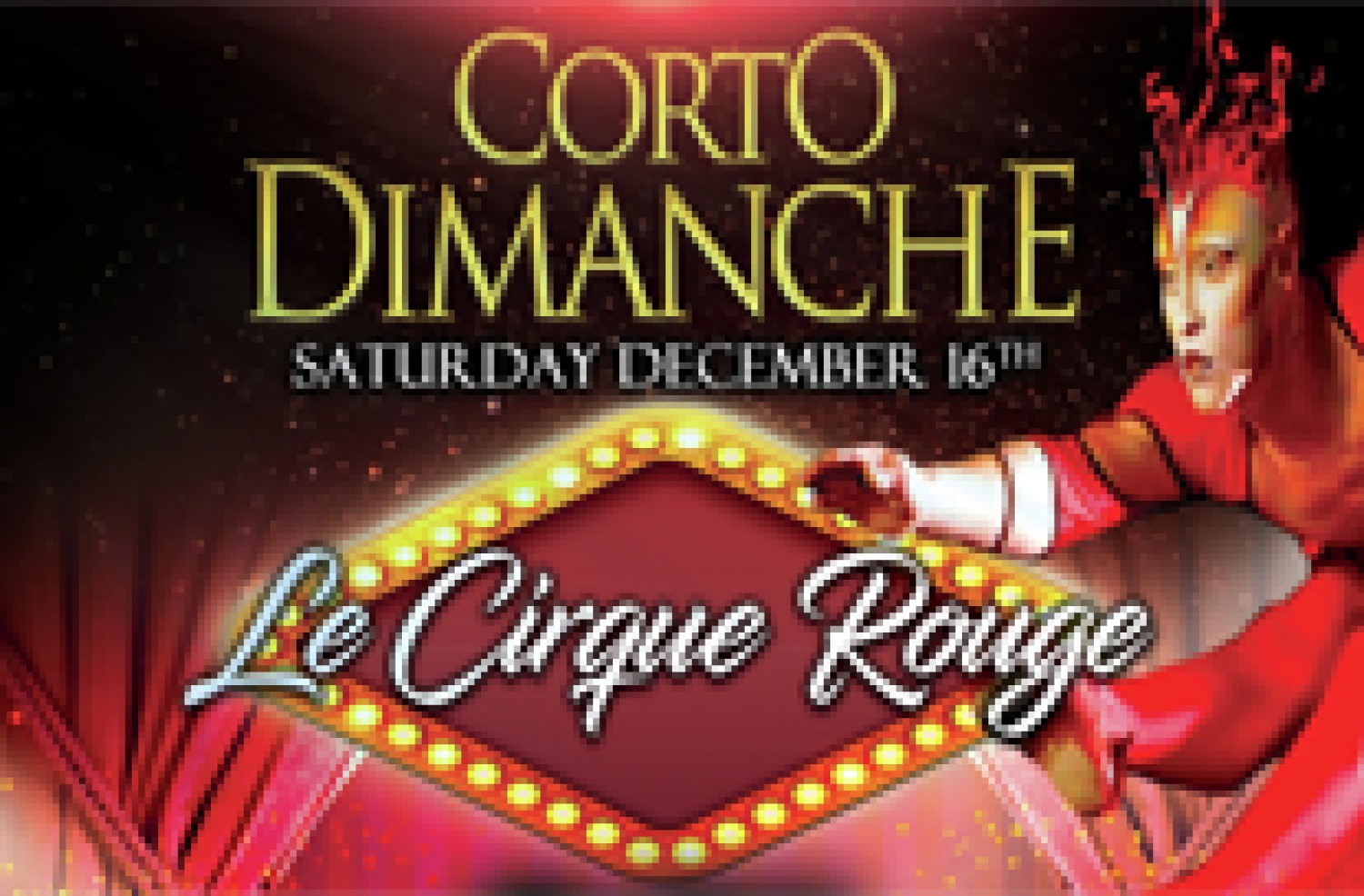 Party nieuws: Timetable voor Corto Dimanche 'Le Cirque Rouge' bekend!