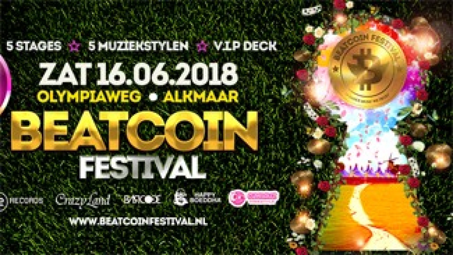 Party nieuws: Tickets Beatcoin Festival zaterdag 16 juni gaan hard!