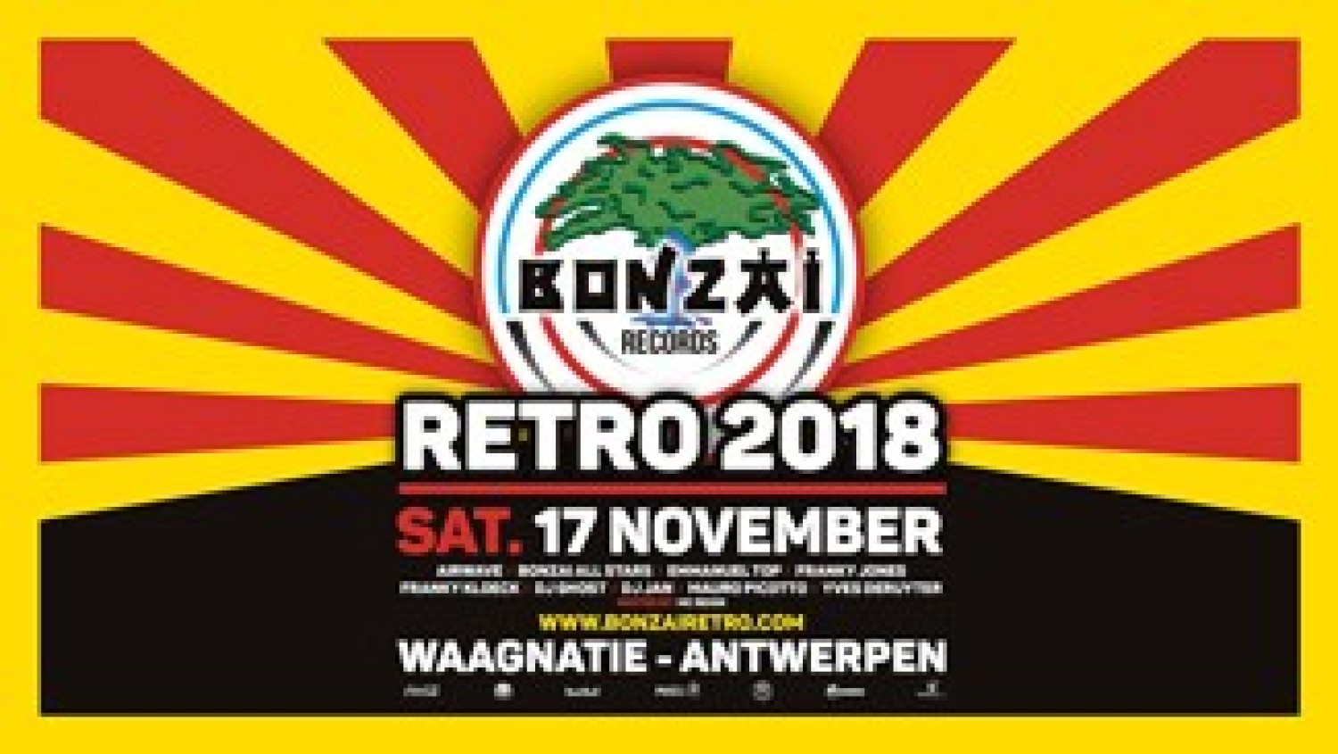 Party nieuws: Vijfde editie Bonzai Retro in Waagnatie te Antwerpen!