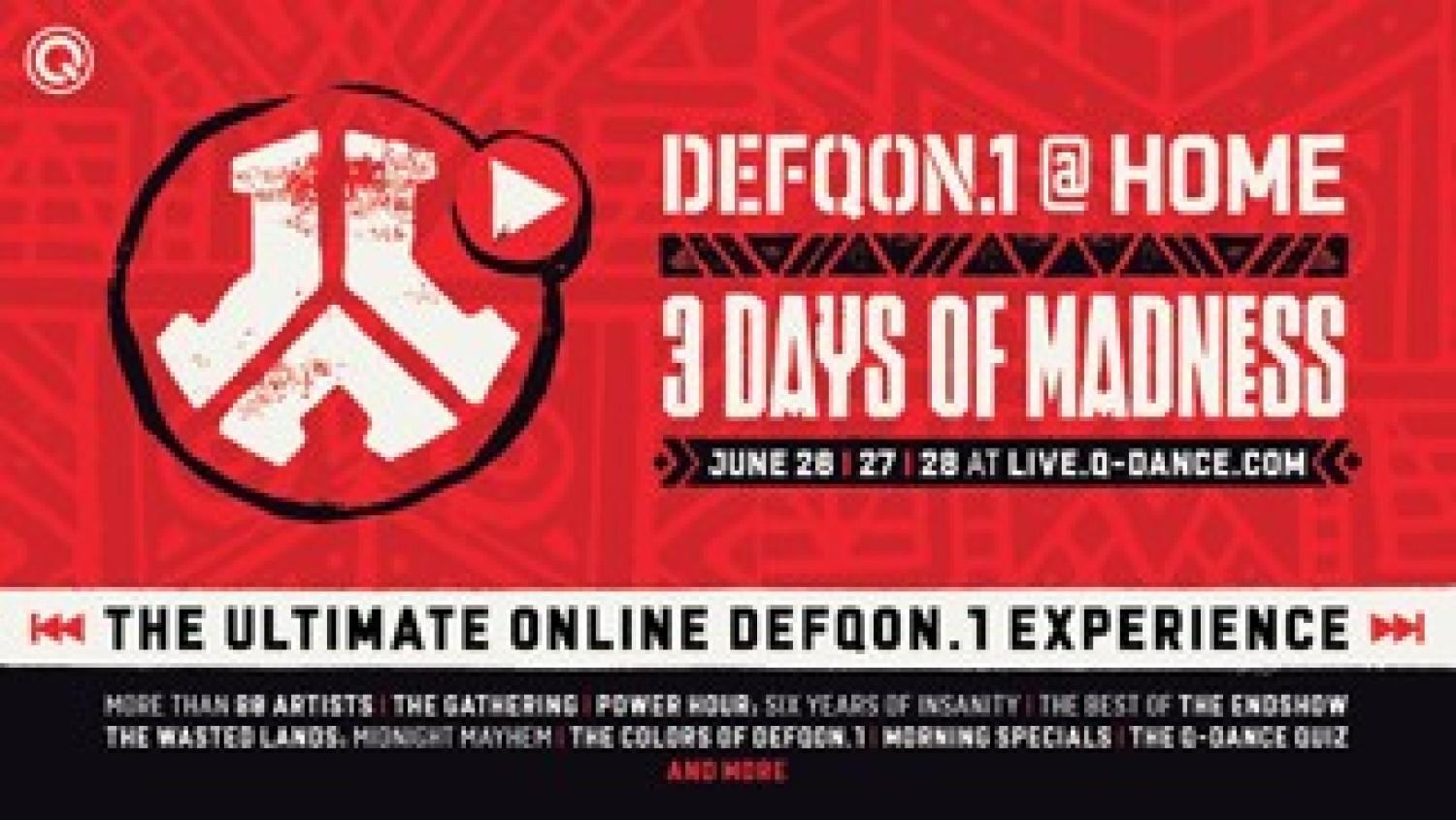 Party nieuws: Volledige line-up Defqon.1 at Home bekend!
