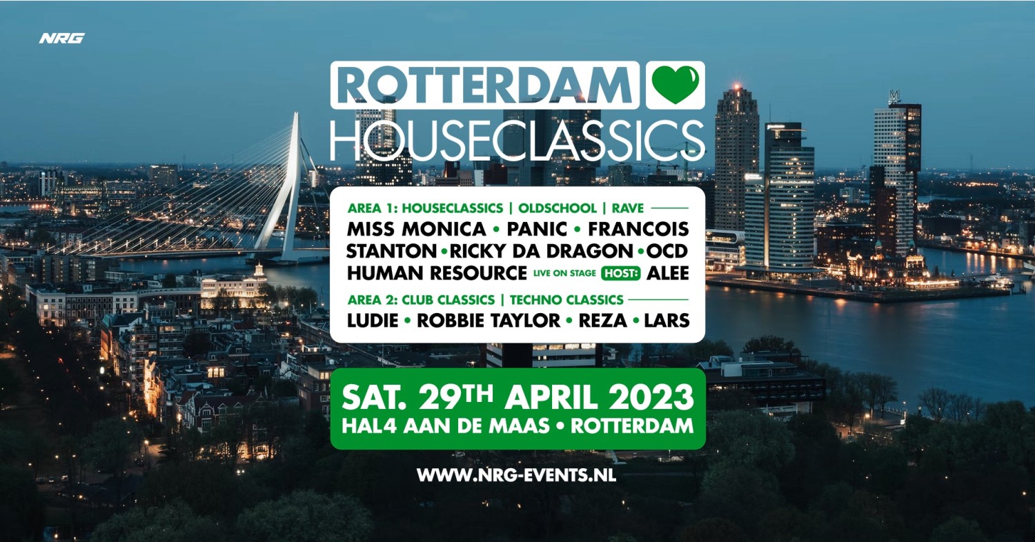 Party nieuws: Rotterdam HouseClassics 29 april 2023 bijna uitverkocht