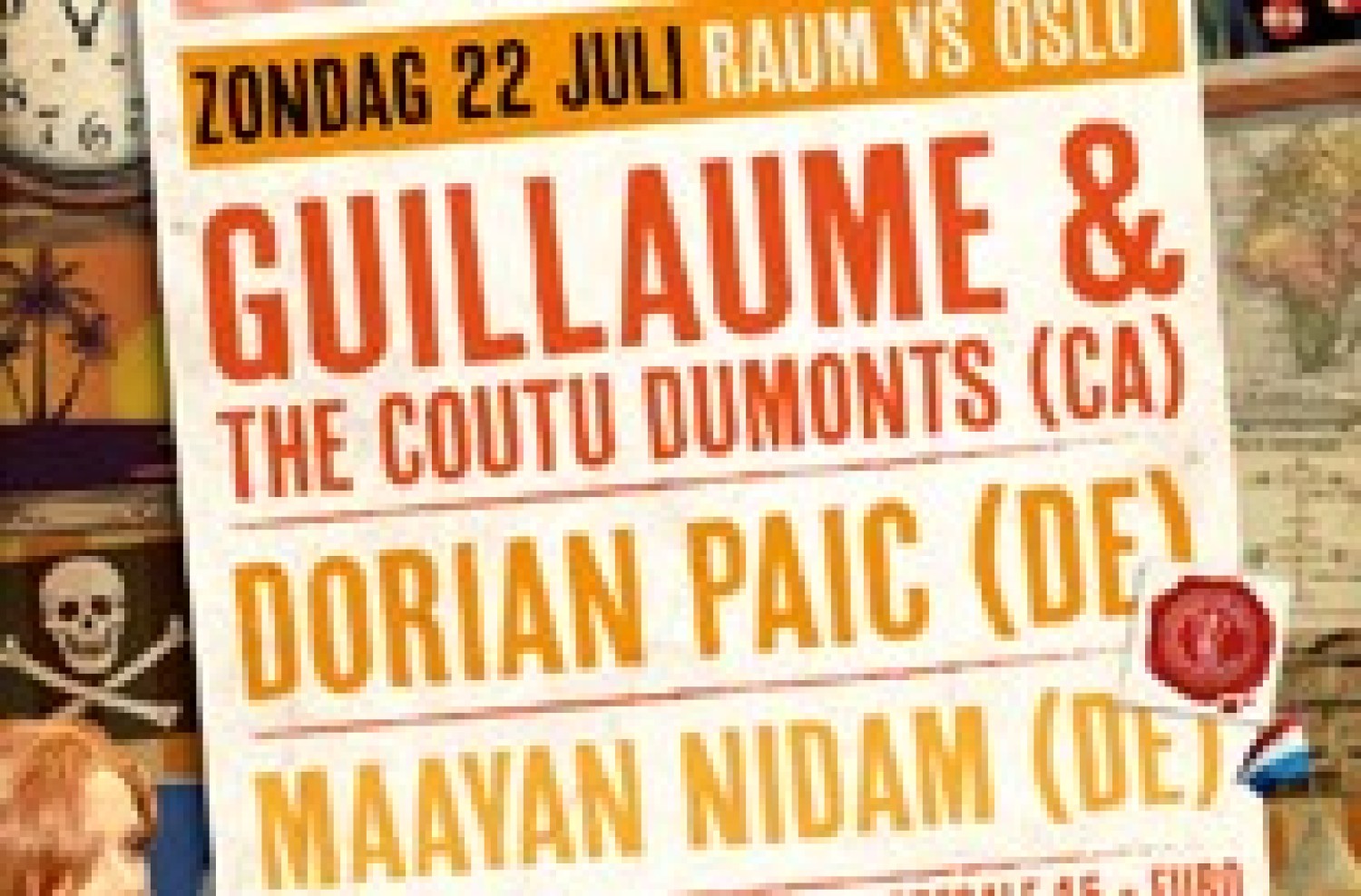 Party nieuws: WLC presents Guillaume & The Coutu Dumonts