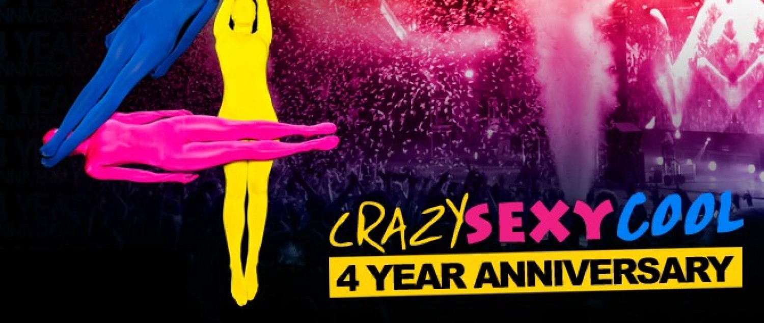 Party nieuws: Het vier jarig bestaan van Crazy Sexy Cool komt eraan!