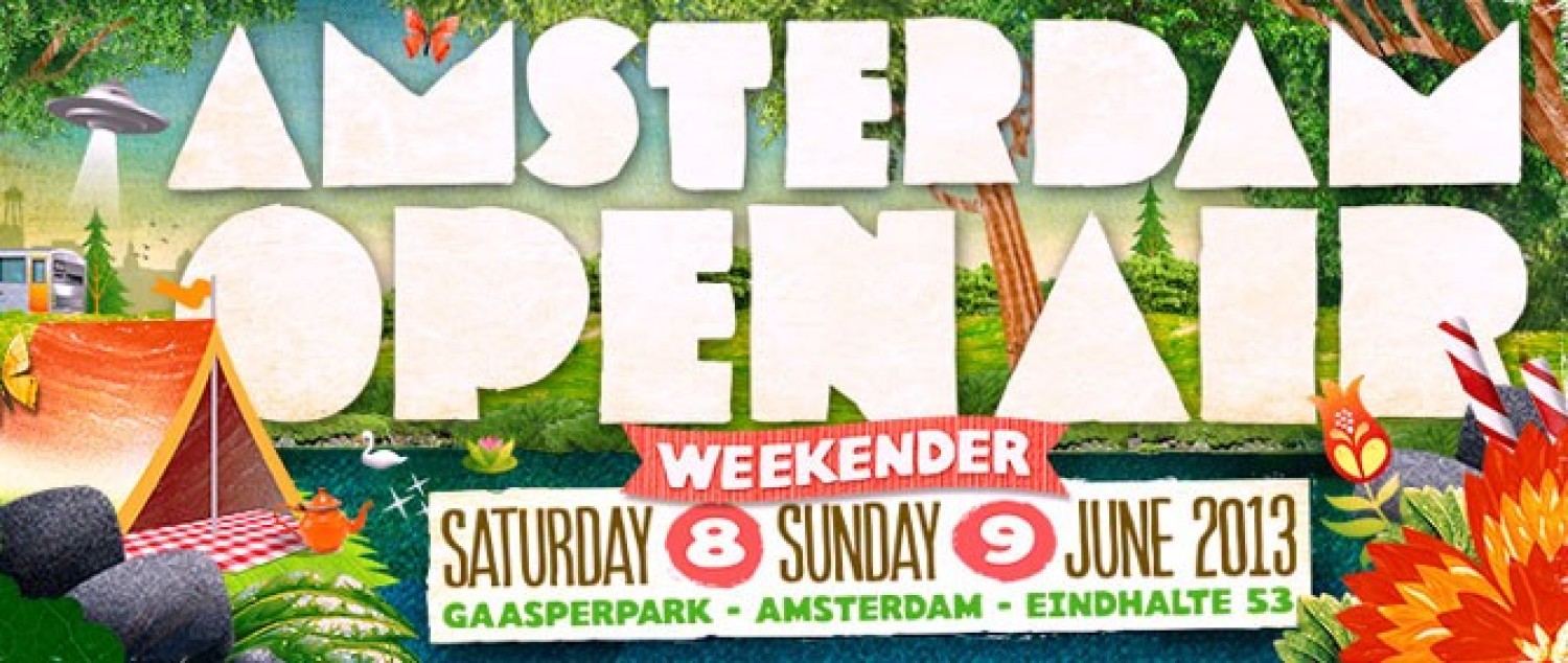 Party nieuws: Amsterdam Open Air The Weekender, 8 en 9 juni 2013