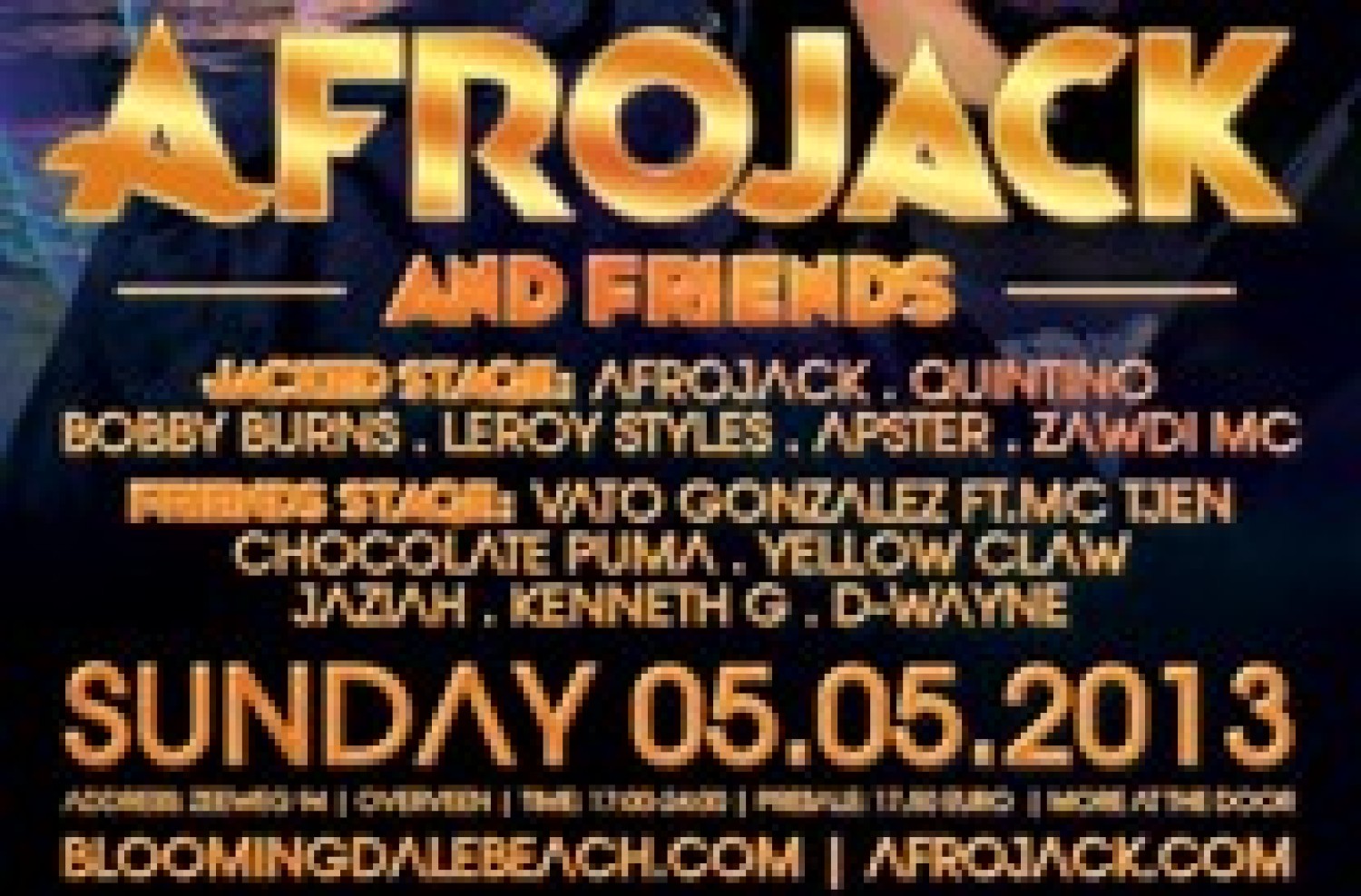 Party nieuws: Afrojack and Friends 5 mei op het Bloemendaalse strand!