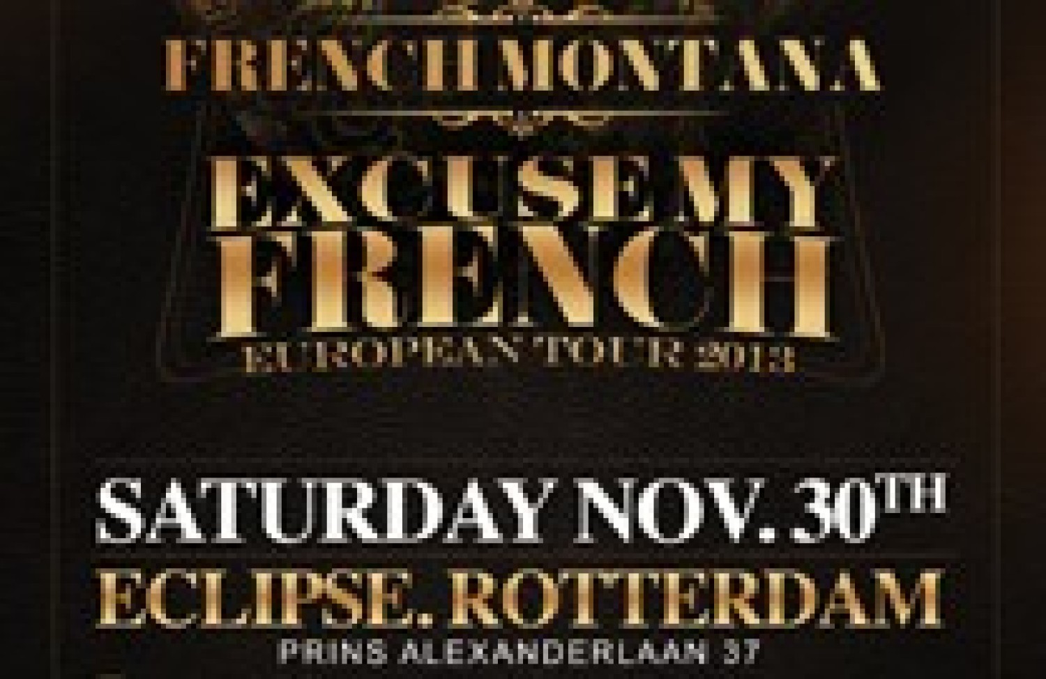 Party nieuws: French Montana live in Concert, 30 november in Club Eclipse