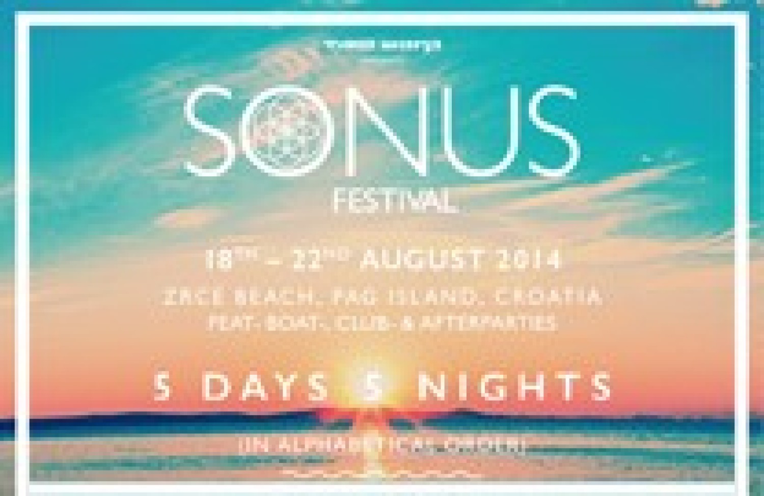 Party nieuws: Sonus Festival 2014 presenteert de volledige line up!