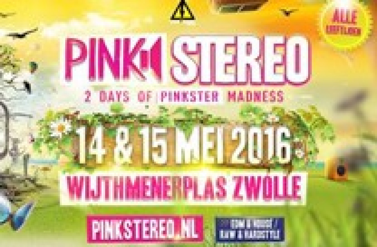Party nieuws: Complete timetable Pinkstereo, 14 & 15 mei!