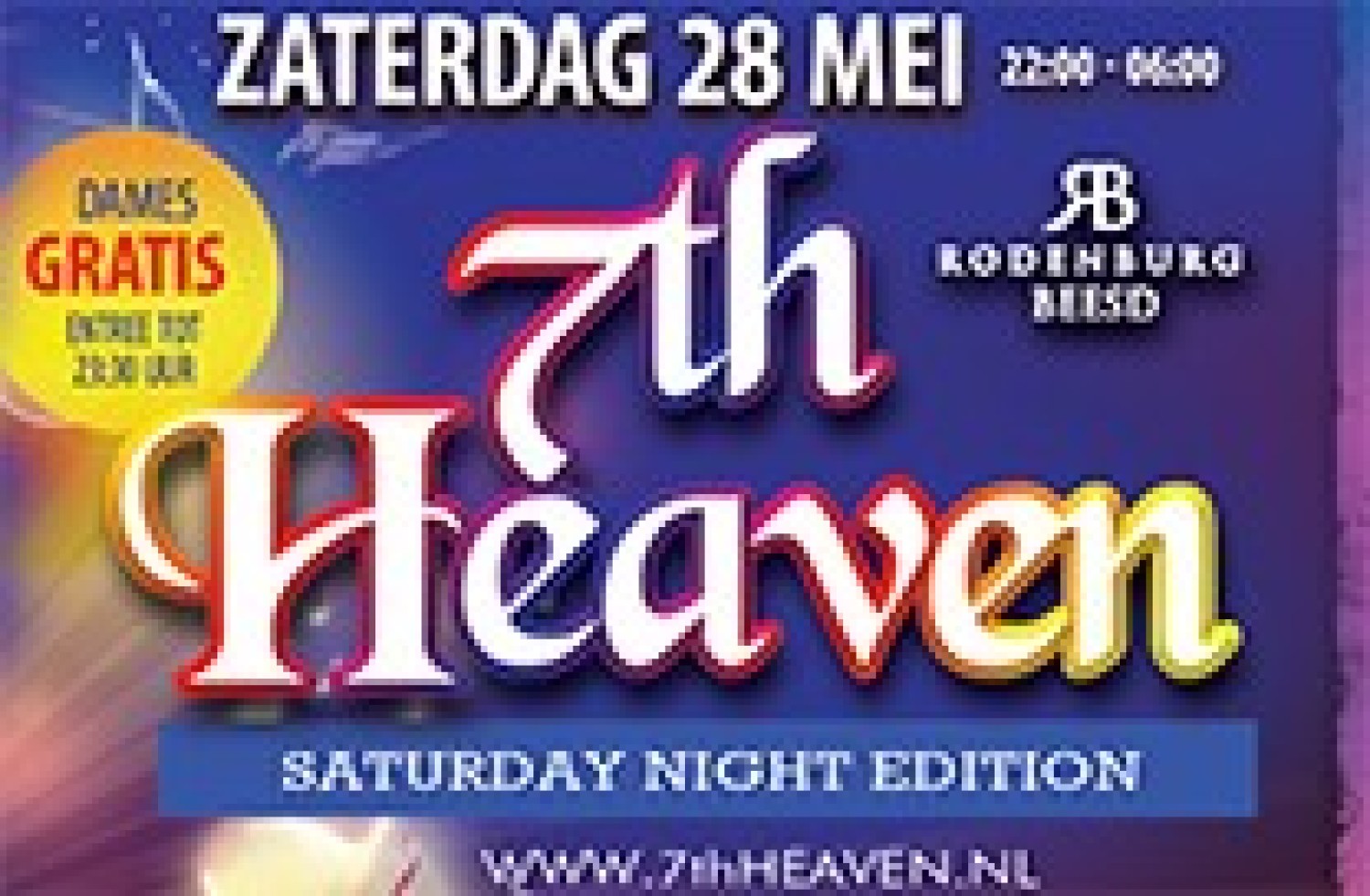Party nieuws: Splinternieuwe editie 7th Heaven op zaterdag 28 mei!