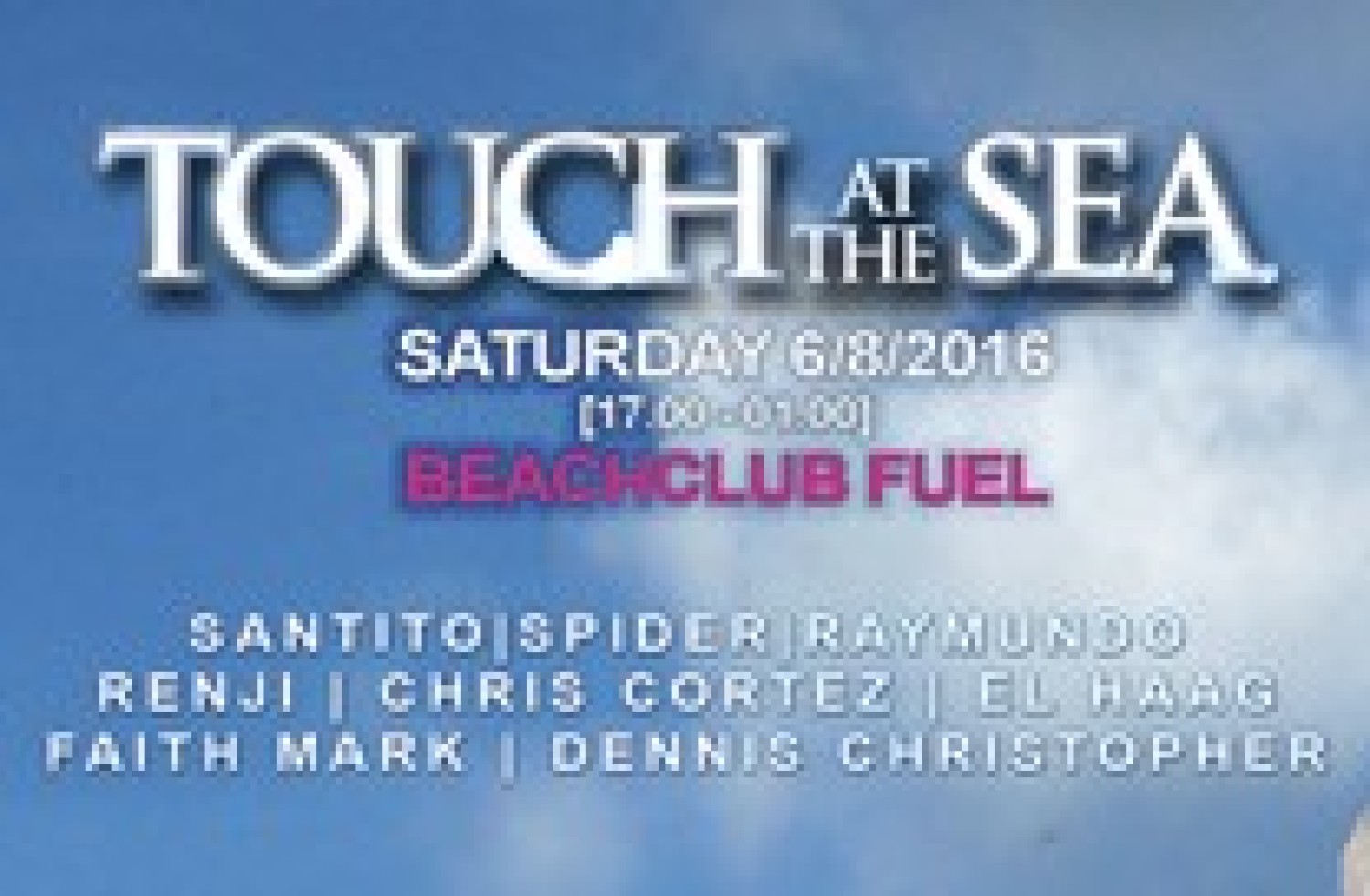 Party report: Touch at the Sea, Bloemendaal aan Zee (06-08-2016)