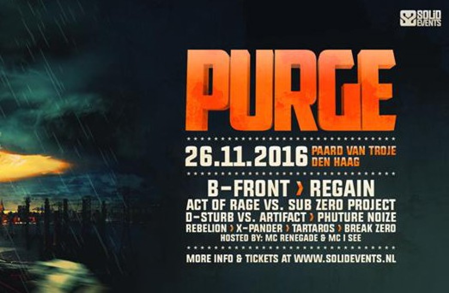 Party report: Purge, Den Haag (26-11-2016)