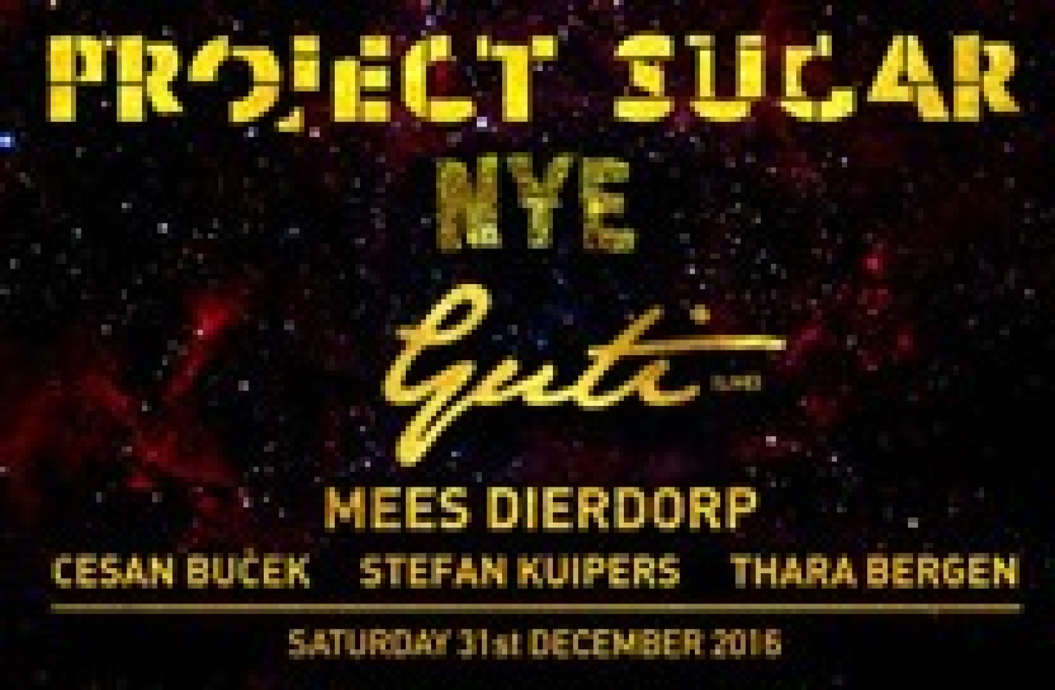 Party nieuws: Guti & Mees Dierdorp op  Project Sugar tijdens NYE!