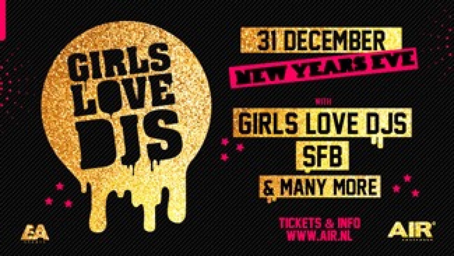 Party nieuws: New Years Eve 2019 vier je in AIR met GirlsLoveDJs!