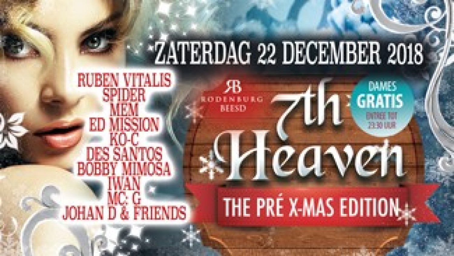 Party nieuws: The Pre X-Mas Edition 7th Heaven op 22 december!