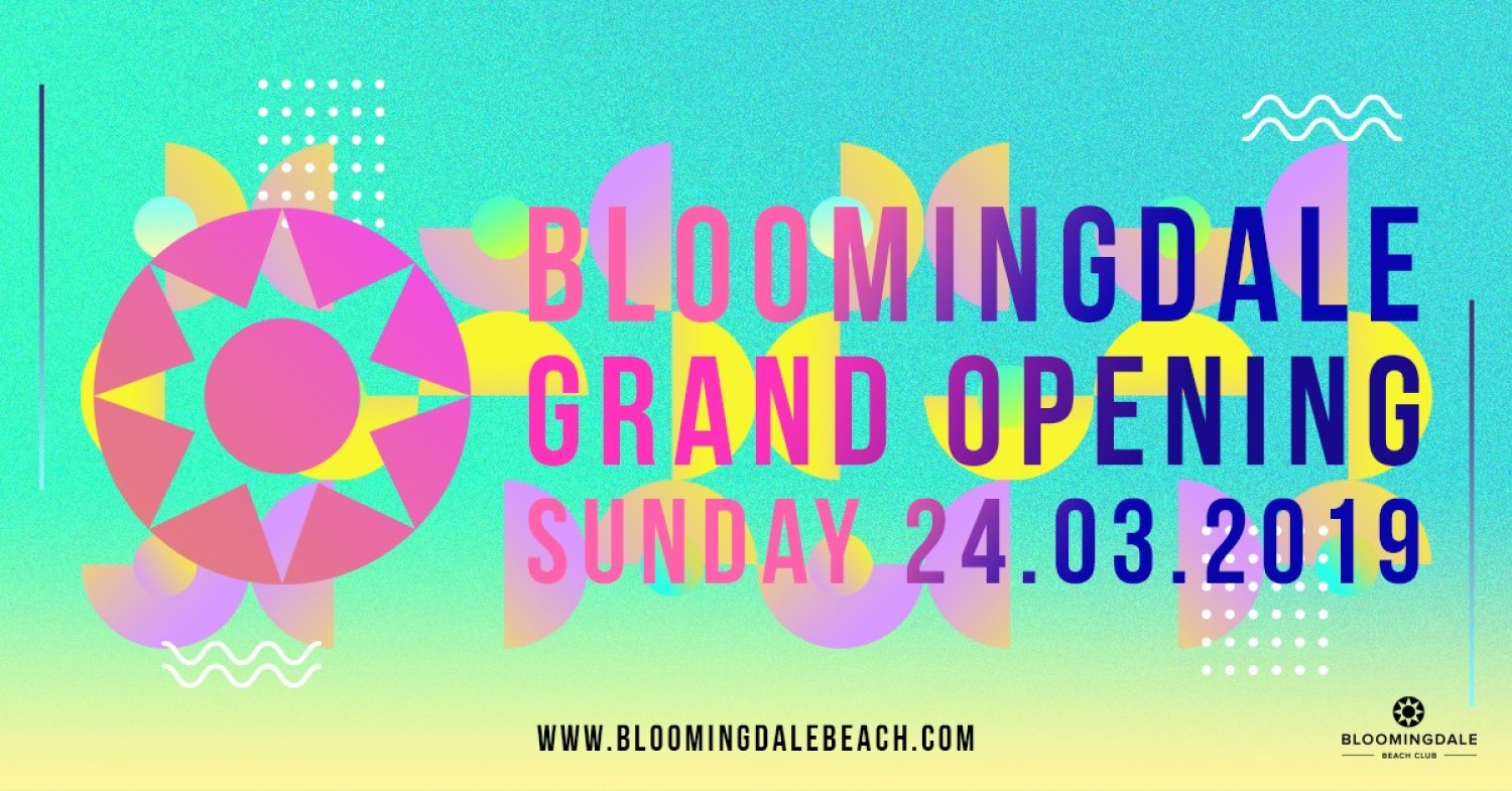 Party nieuws: Grand Opening Beachclub Bloomingdale op 24 maart