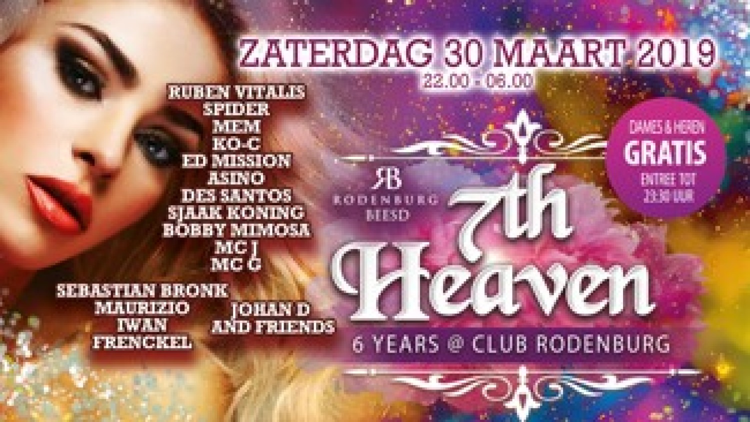 Party nieuws: 7th Heaven viert 6-jarige samenwerking met Rodenburg