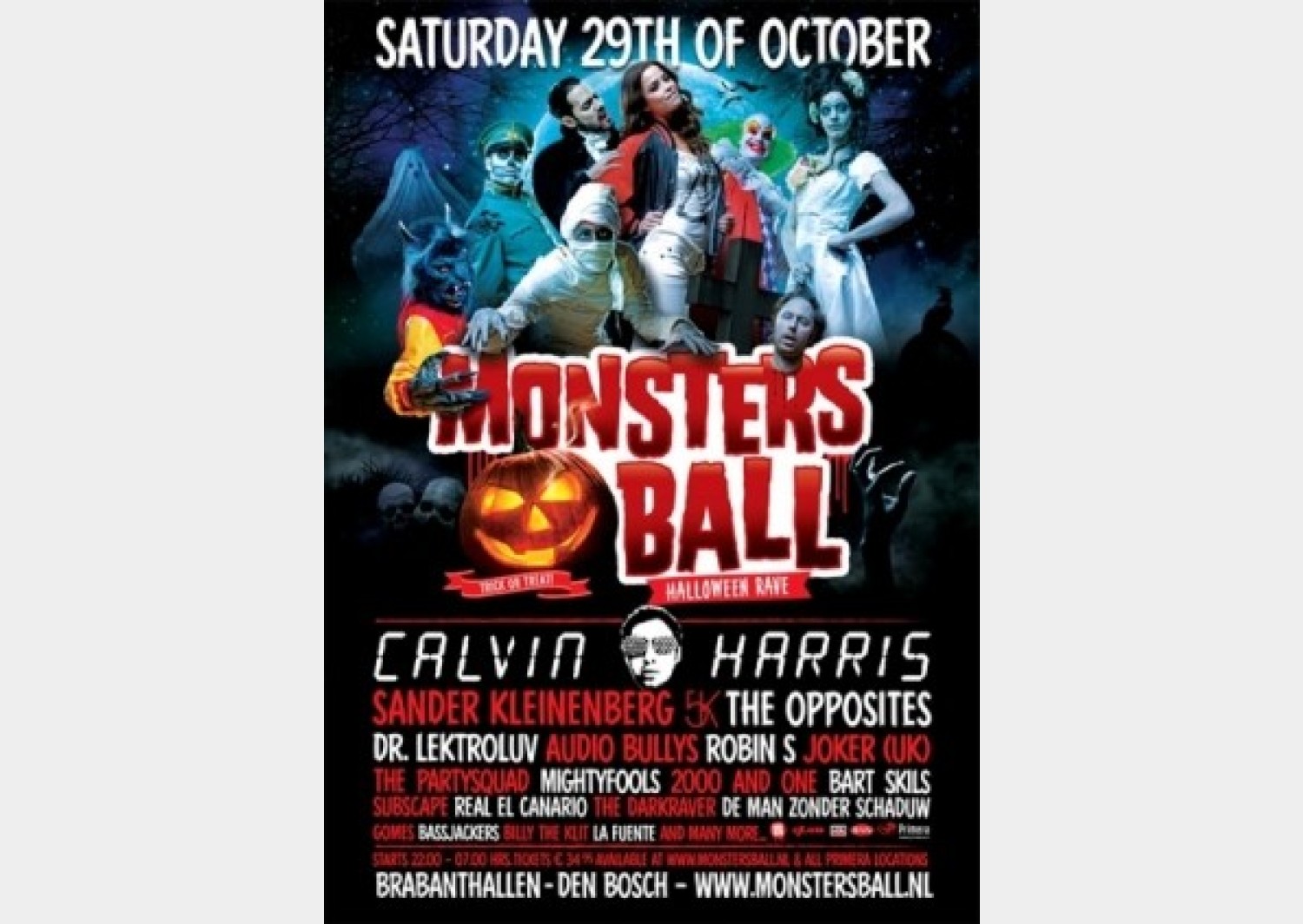 Party nieuws: Monsters Ball – Timetable en final info..