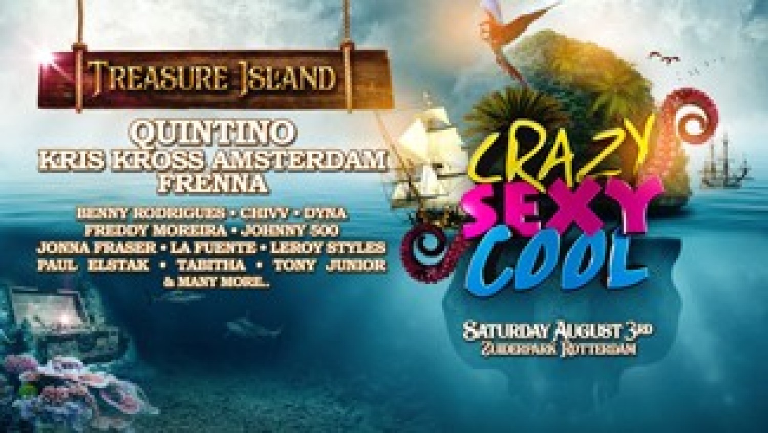 Party nieuws: Crazy Sexy Cool Festival klaar voor Treasure Island