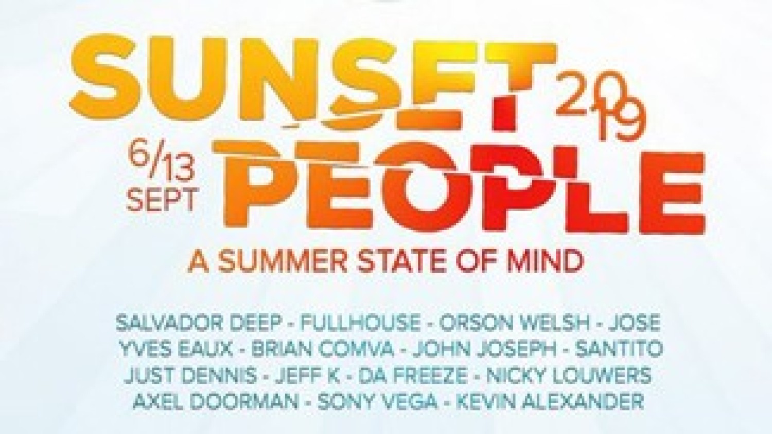Party nieuws: Sunset People terug op Ibiza op 6 en 13 september!