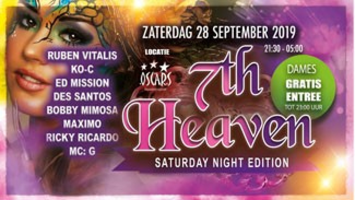 Party nieuws: 7th Heaven sluit zomer af op zaterdag 28 september