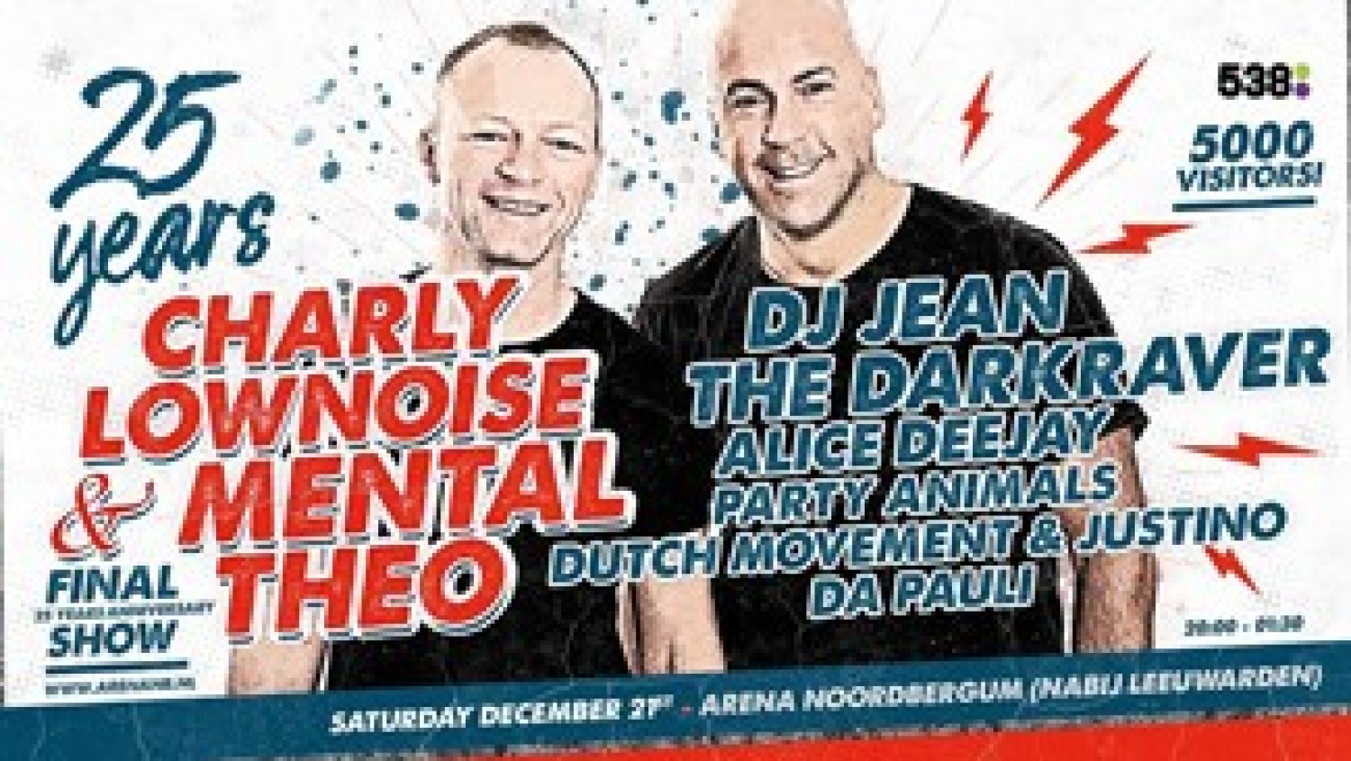 Party nieuws: 25 Years Charly Lownoise & Mental Theo: laatste show