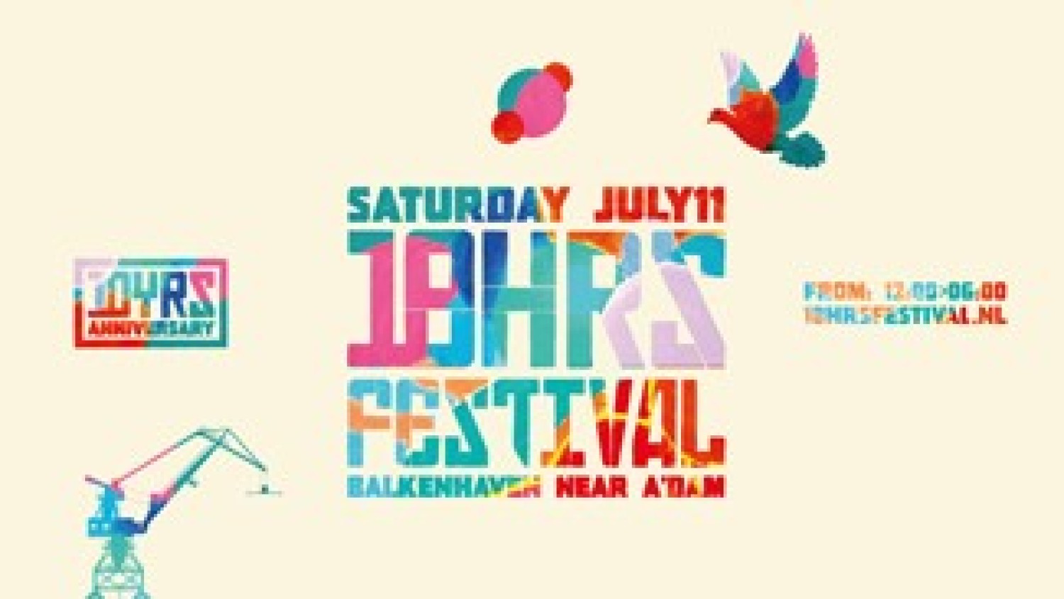 Party nieuws: 18HRS Festival viert 10 jarig bestaan op 11 juli!