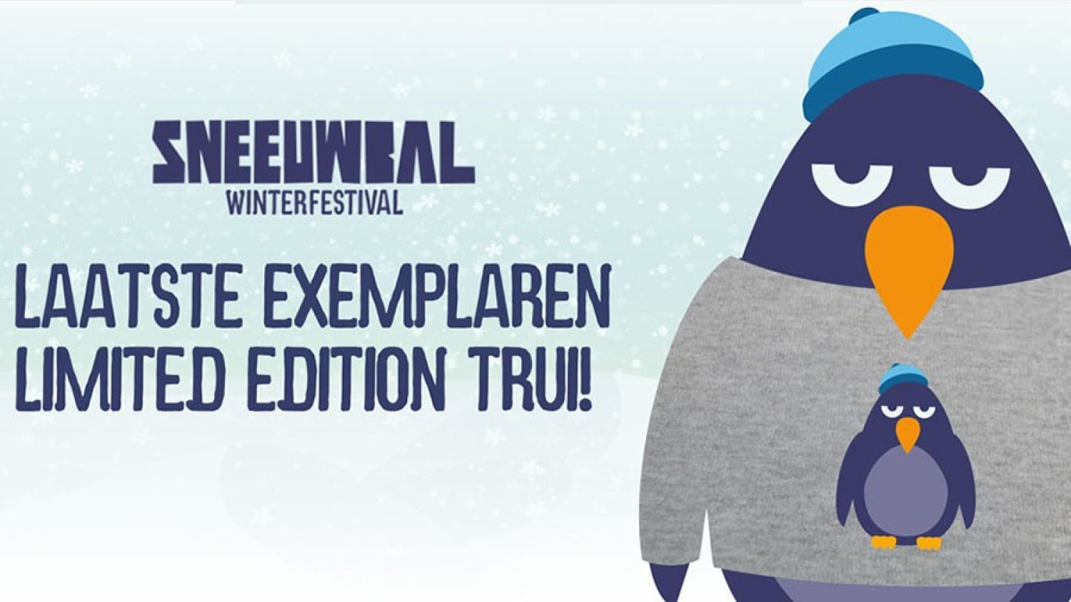 Party nieuws: Laatste exemplaren Sneeuwbal Winterfestival trui