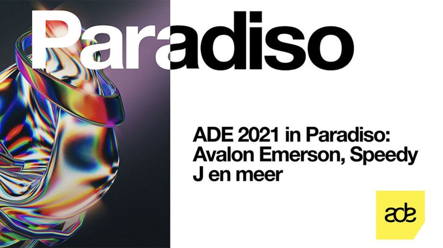 Party nieuws: ADE 2021 Paradiso: Avalon Emerson, Speedy J, en meer