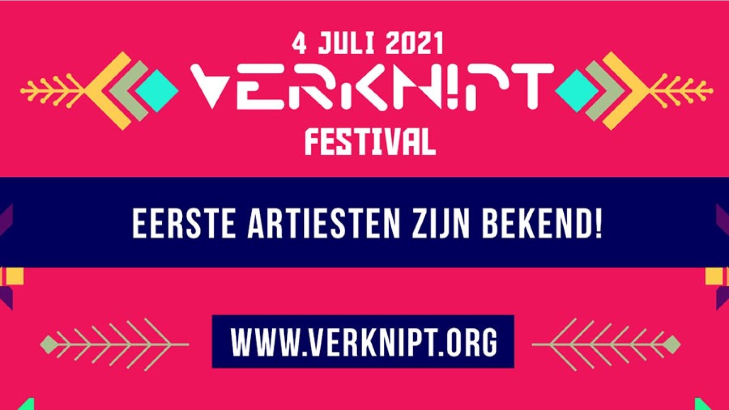 Party nieuws: Eerste namen bekend Verknipt festival 4 juli 2021
