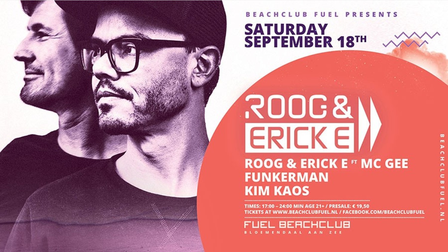 Party nieuws: Ook in september ROOG & Erick E bij Beachclub Fuel