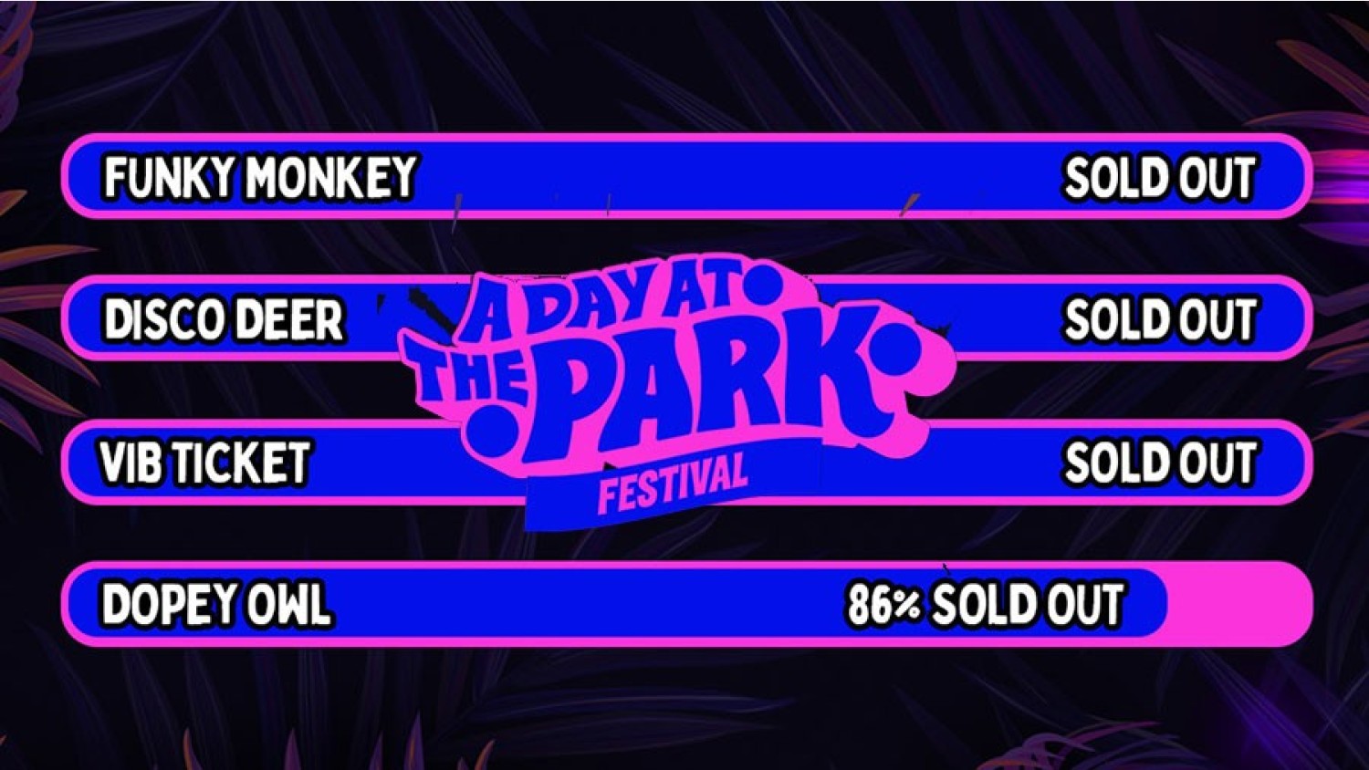 Party nieuws: Allerlaatste kaarten A Day at the Park Festival 2021