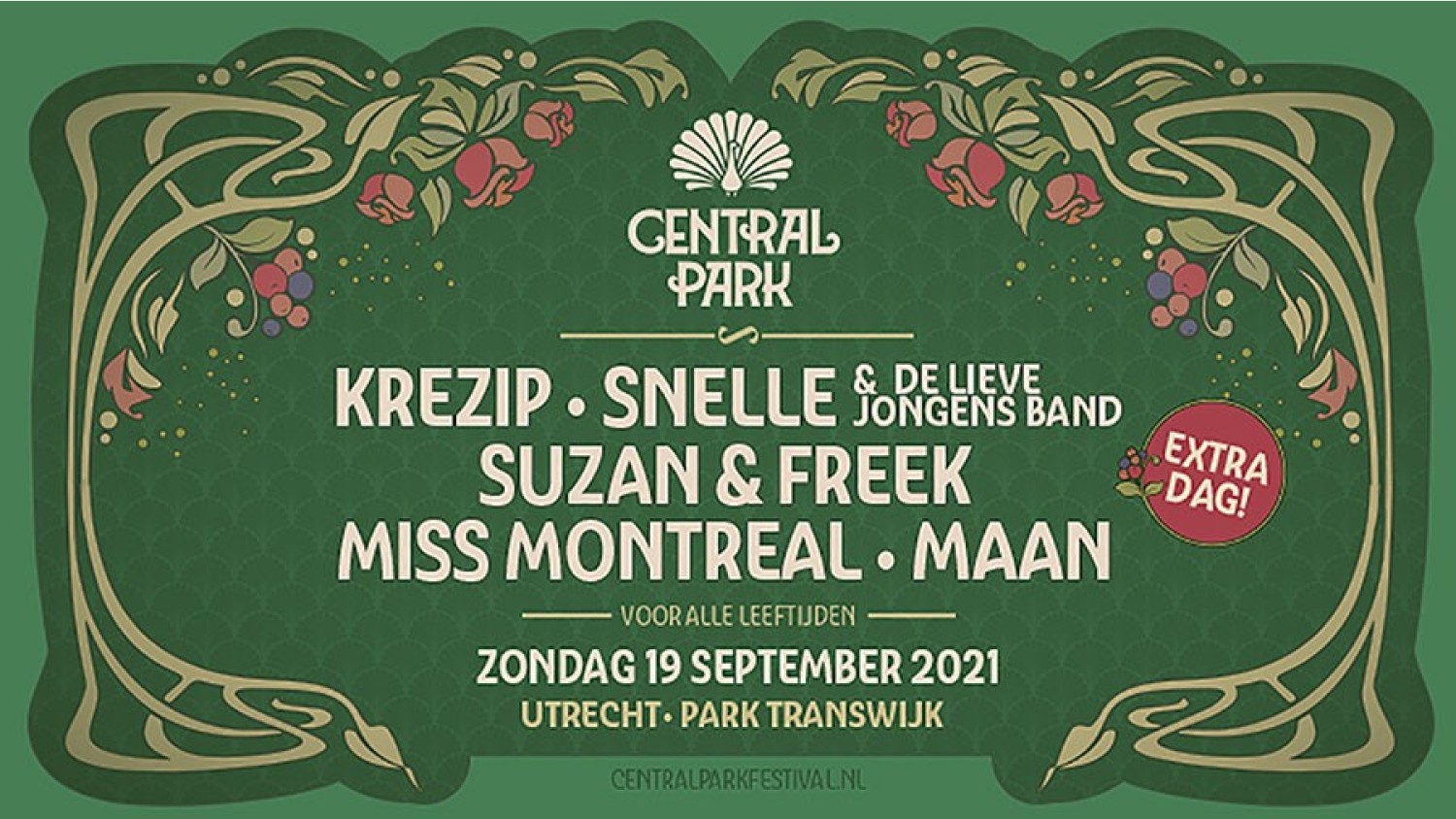 Party nieuws: Extra dag Cental Park Festival voor alle leeftijden