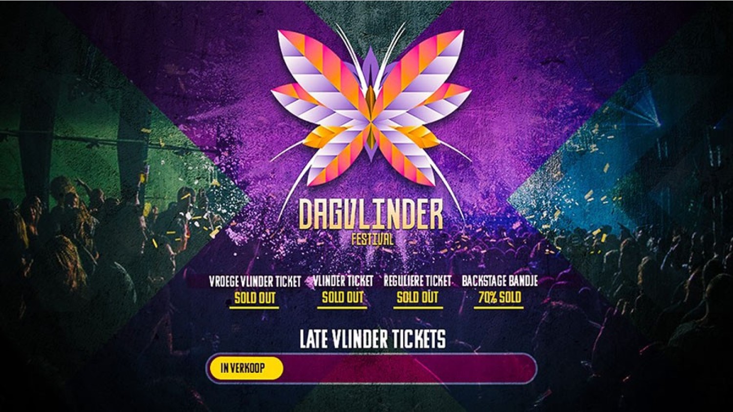 Party nieuws: Dagvlinder Festival 2021 bijna uitverkocht