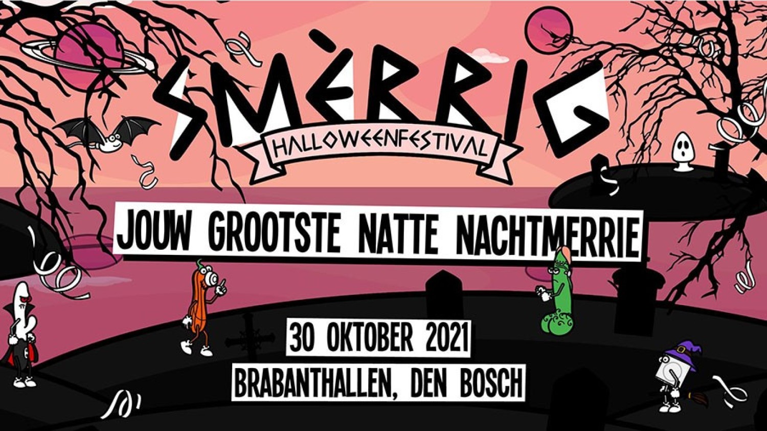 Party nieuws: Pre-registratie gestart voor SMÈRRIG Halloween Festival 2021