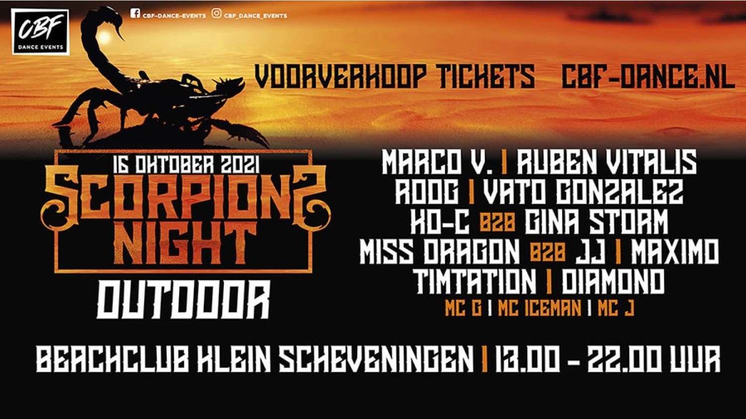 Party nieuws: Scorpions Night wordt dag festival bij Beachclub Klein Scheveningen
