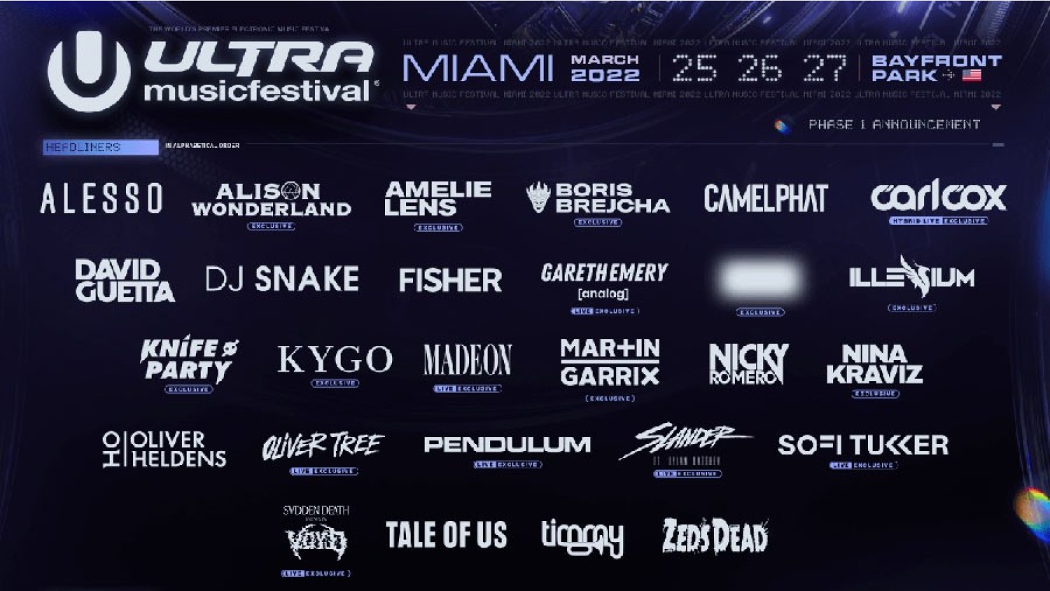 Party nieuws: Tickets voor Ultra Miami Festival 2022 beschikbaar