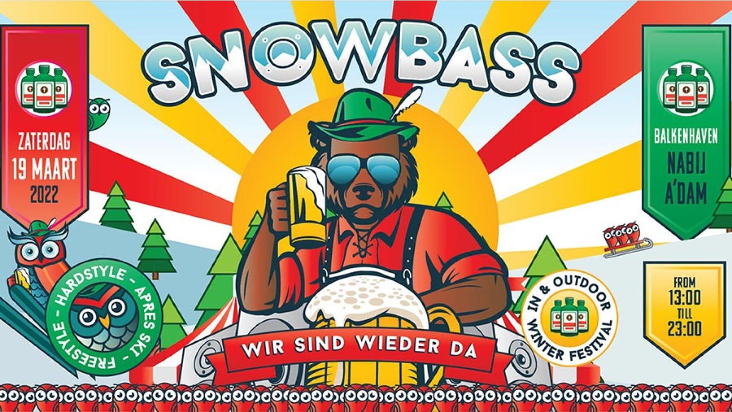 Party nieuws: Snowbass Festival is terug op zaterdag 19 maart 2022