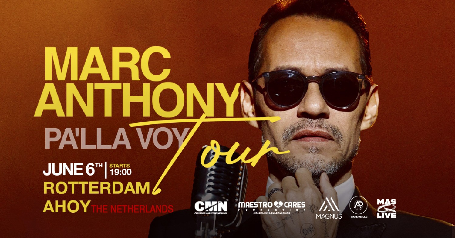 Party nieuws: Marc Anthony komt naar Ahoy Rotterdam op 6 juni 2022