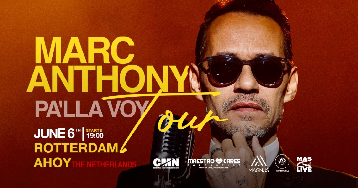 Party nieuws: Maandag 6 juni komt Marc Anthony naar Ahoy Rotterdam