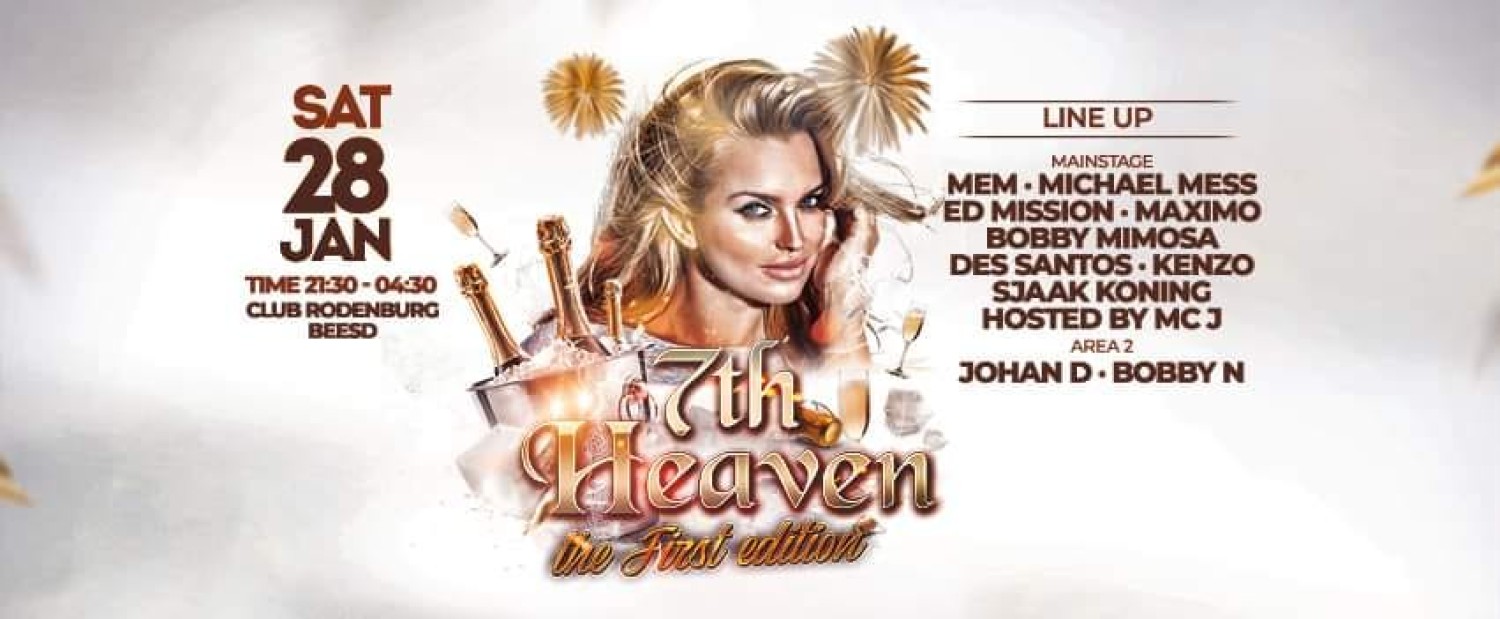 Party nieuws: The First Edition 2023 - 7th Heaven in Club Rodenburg