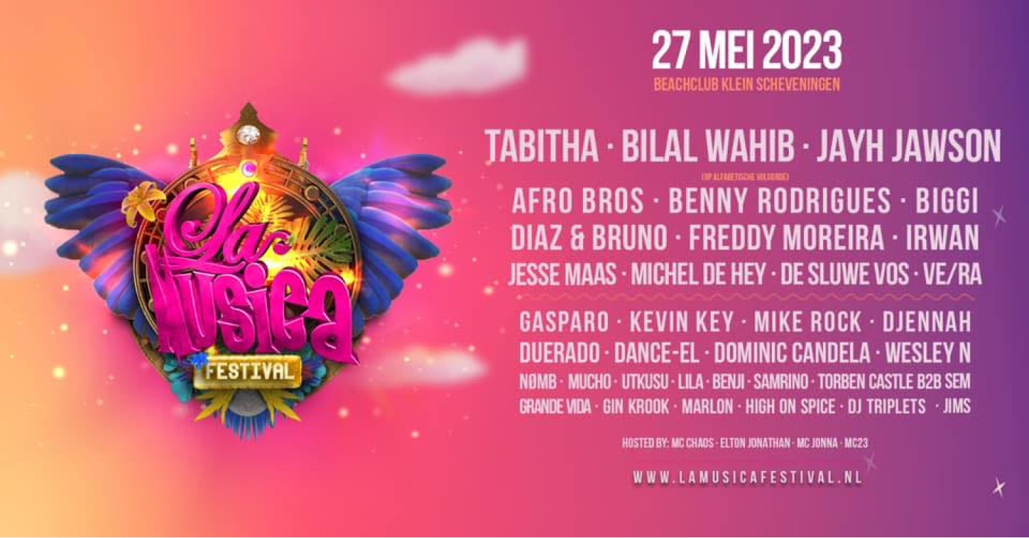 Party nieuws: Line-up van La Musica Festival 2023 is bekend