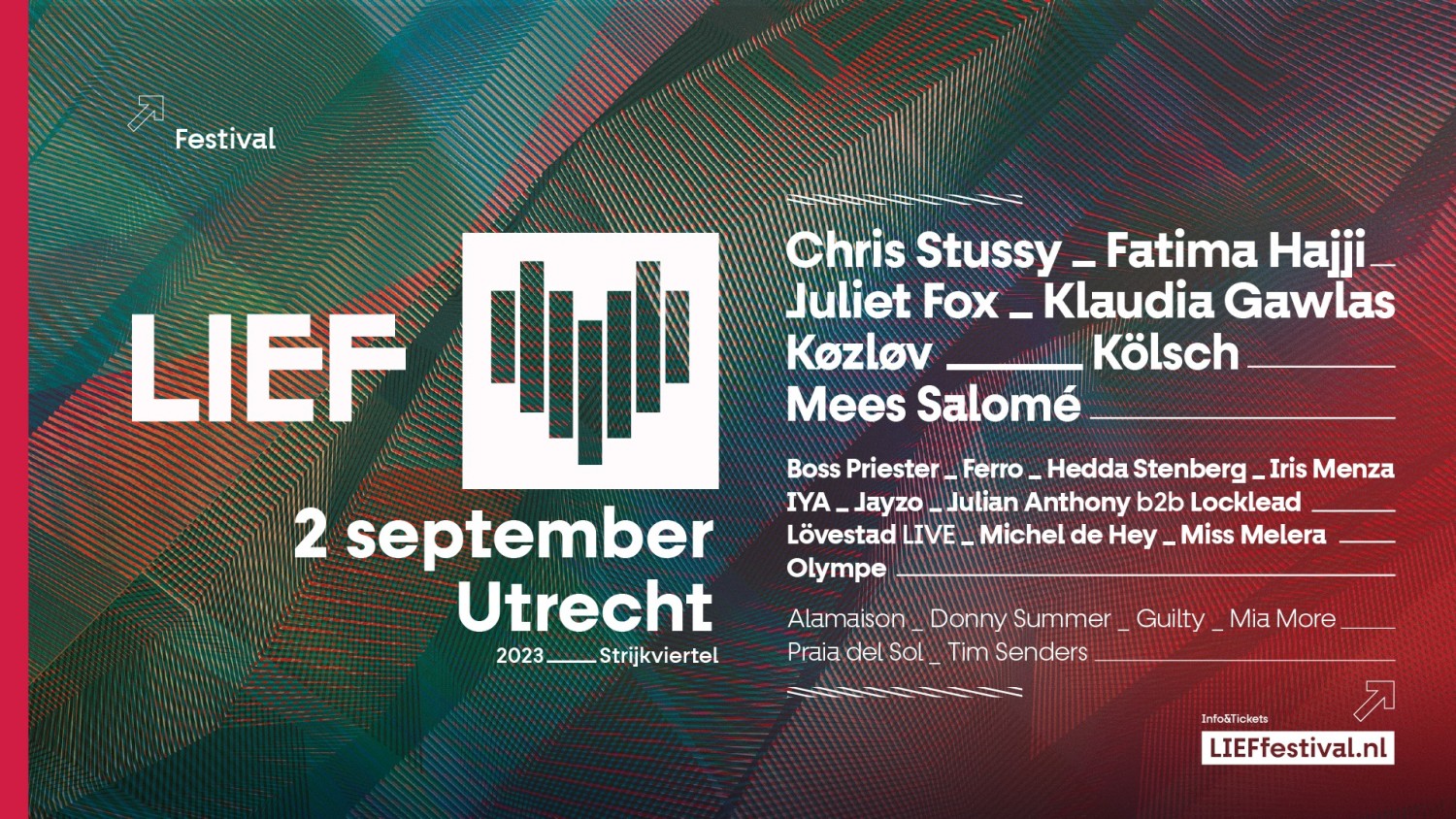 Party nieuws: Lief festival 2023 maakt volledige line-up bekend